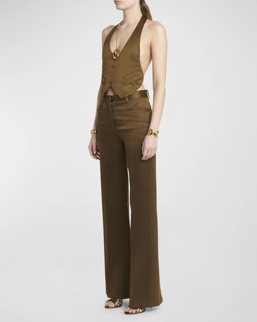 Tom Ford Silk Wool Twill Backless Waistcoat 2