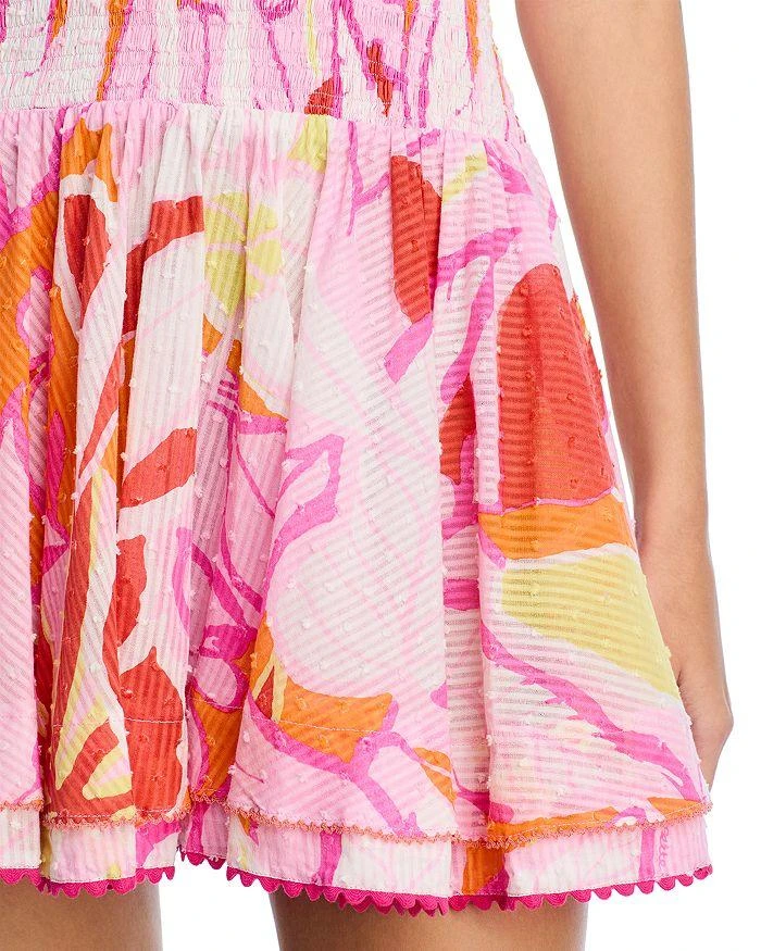 Poupette St Barth Cory Smocked Strapless Dress 6