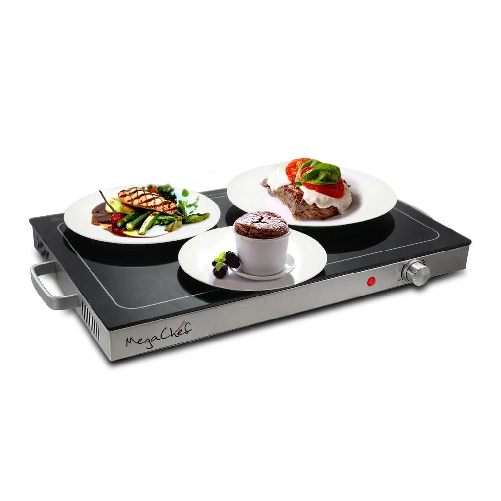 Megachef Electric Warming Tray, Food Warmer, Hot Plate, With Adjustable Temperature Control, Perfect for Buffets, Banquets, House Parties