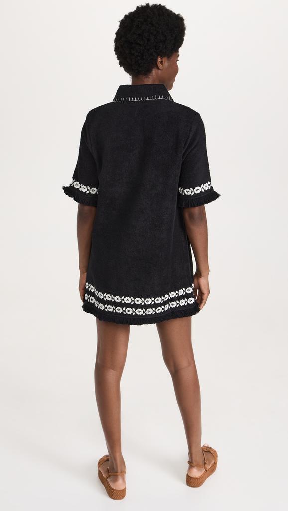 Sea Katya Embroidered Short Sleeve Cover Up Dress