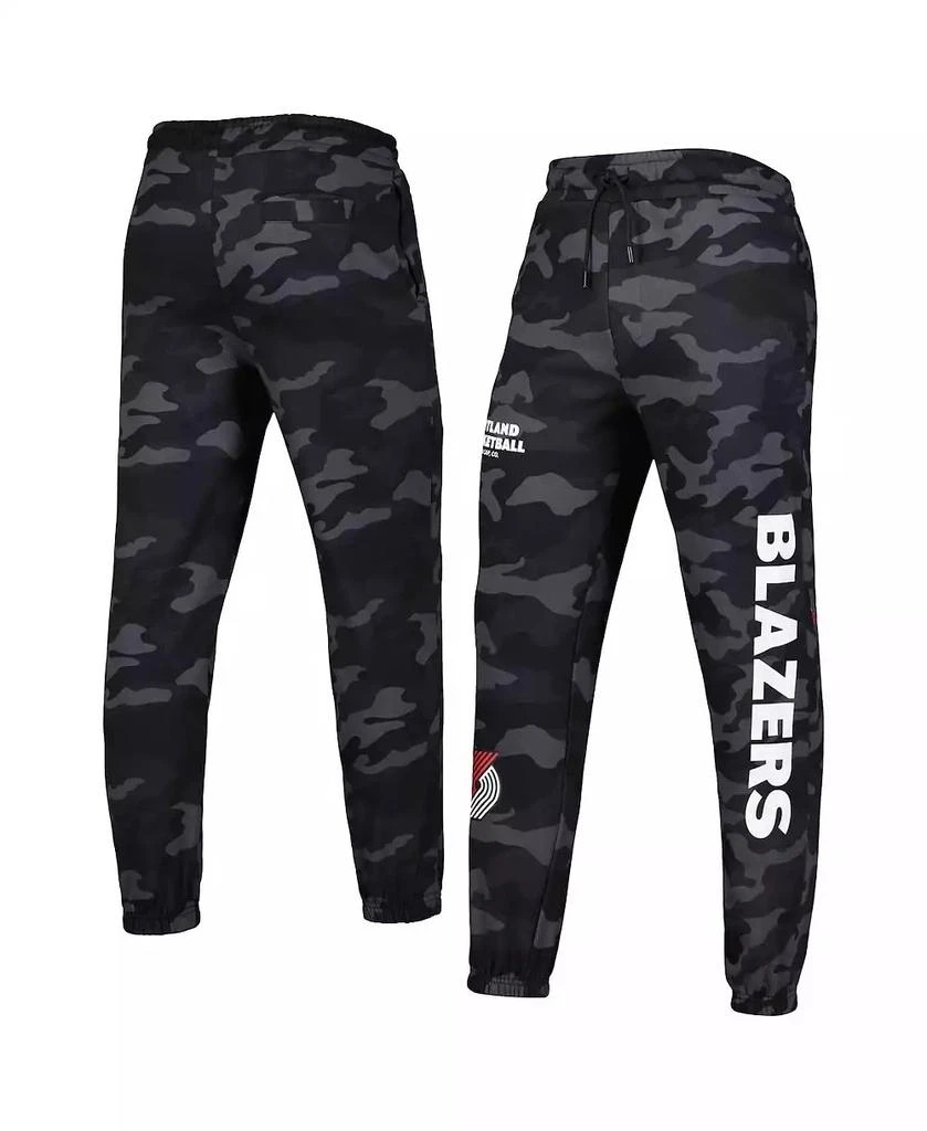 New Era Men's Black, Camo Portland Trail Blazers Tonal Joggers 2