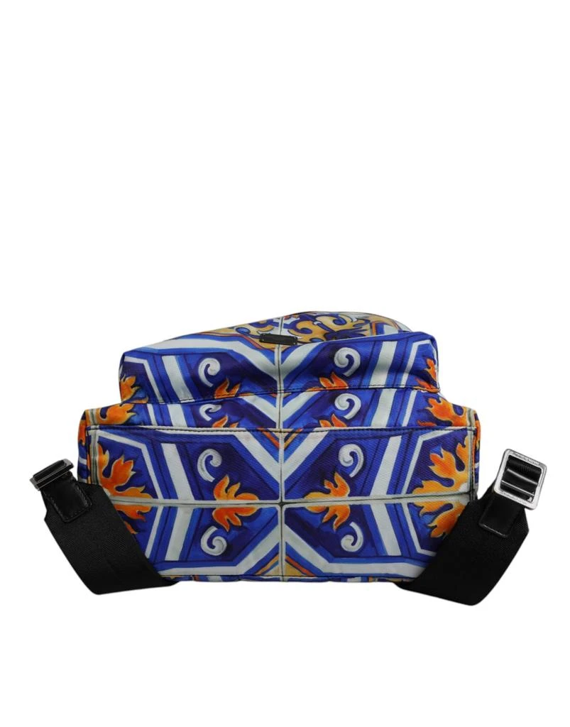 Dolce & Gabbana multi Majolica Print Nylon Travel Backpack Men's Bag 5
