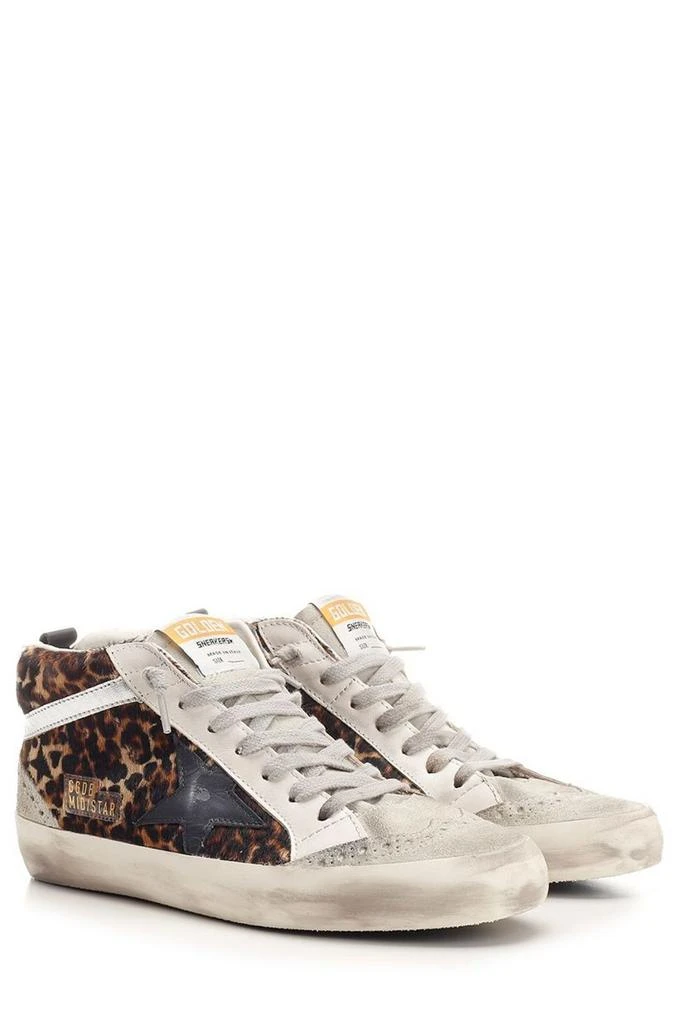 Golden Goose Golden Goose Deluxe Brand Mid Star Leopard Printed Lace-Up Sneakers 2
