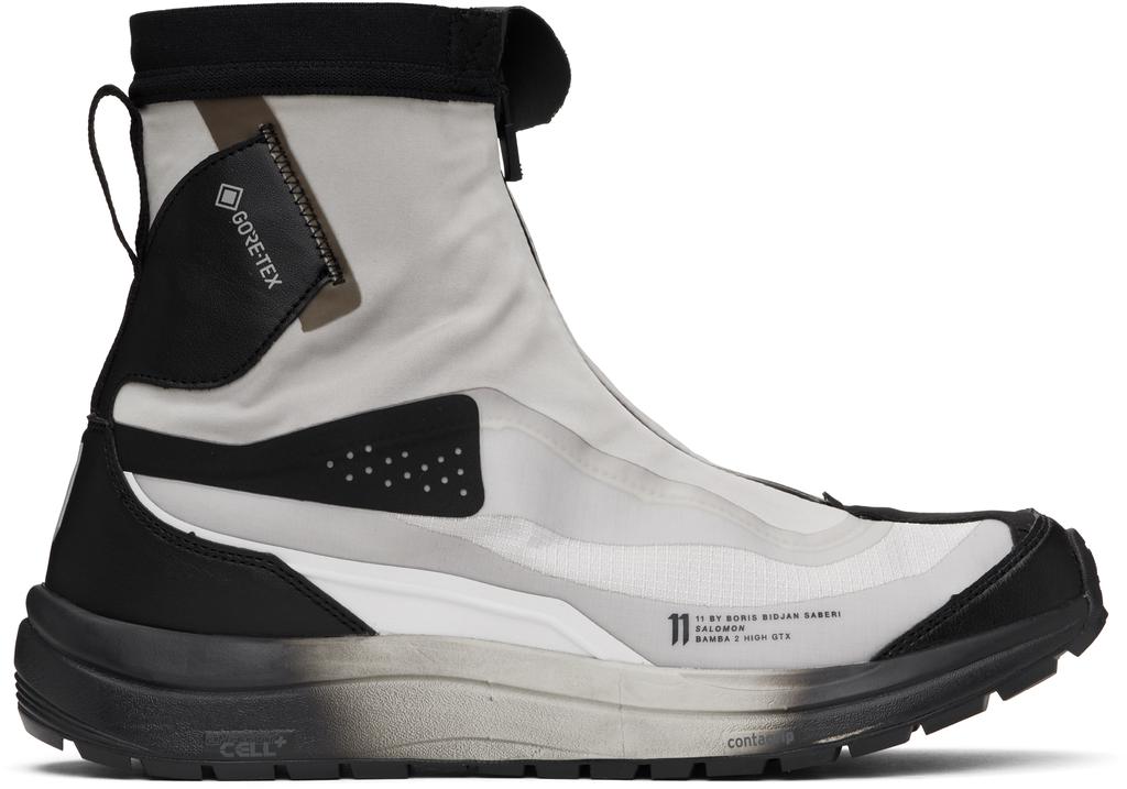11 by Boris Bidjan Saberi Gray Salomon Edition Bamba 2 High GTX V2 Sneakers