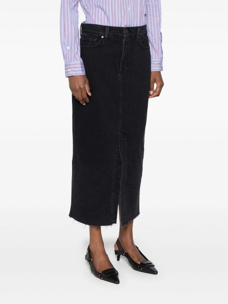7 For All Mankind 7 FOR ALL MANKIND - Kellie Denim Cotton Skirt 2