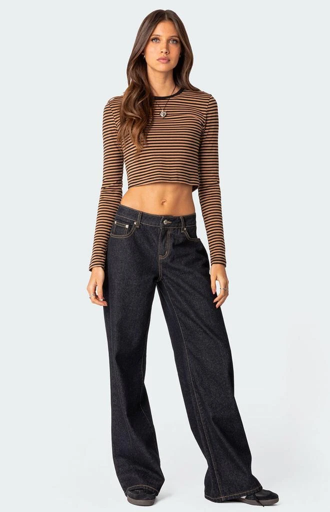 Edikted Montie Striped Long Sleeve T-Shirt 3