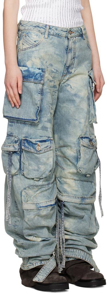 The Attico Blue Fern Jeans