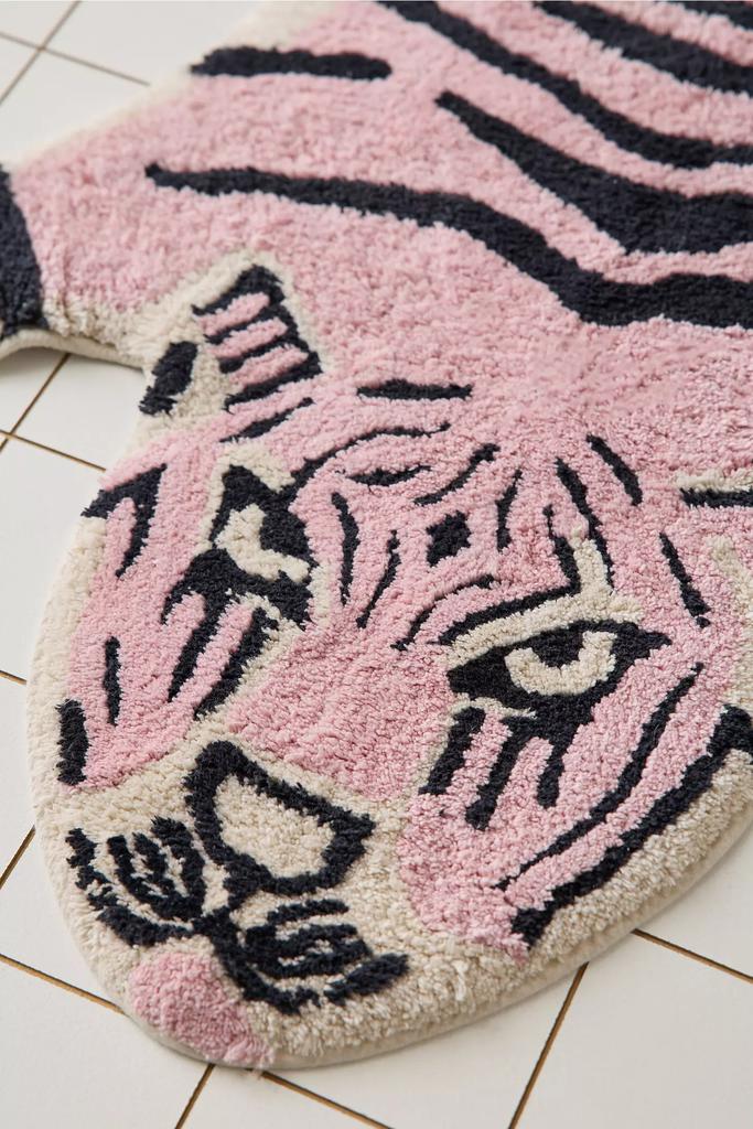 Tiger Shape Tufted Bath Mat - Thumbnail 4