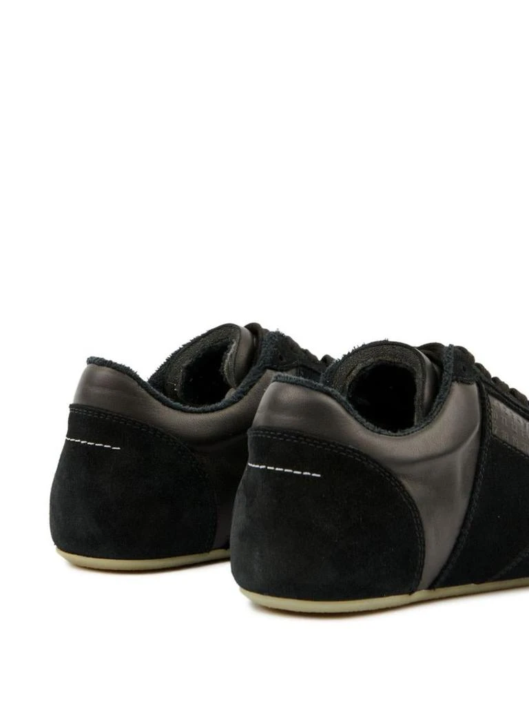 MM6 Mm6 Maison Margiela 'Anatomic' Black Calf Leather Sneakers 4