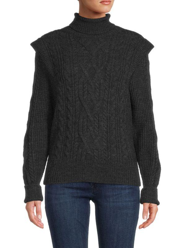 360 Cashmere Cable Knit Wool & Alpaca-Blend Sweater