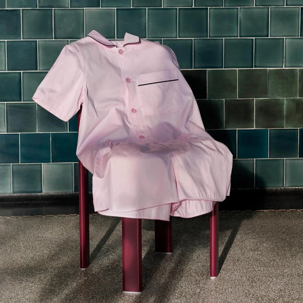 HAY HAY Outline Pyjama Short Sleeve Shirt - Soft Pink 3