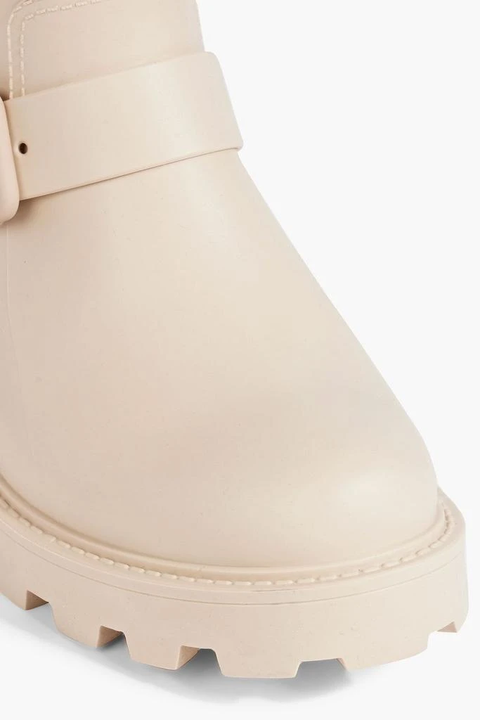 Jimmy Choo Yael buckled rubber rain boots 4