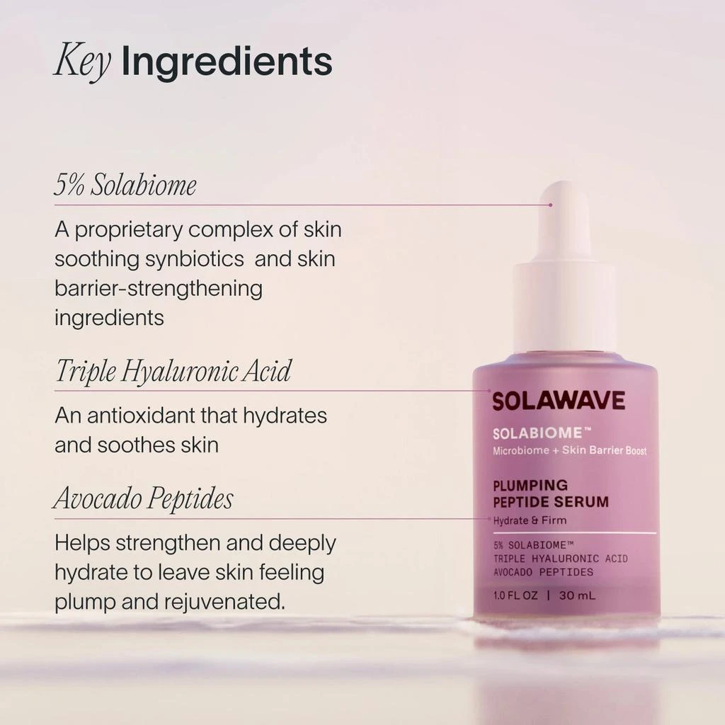 Solawave Pre-
Probiotic Plumping Peptide Serum 5