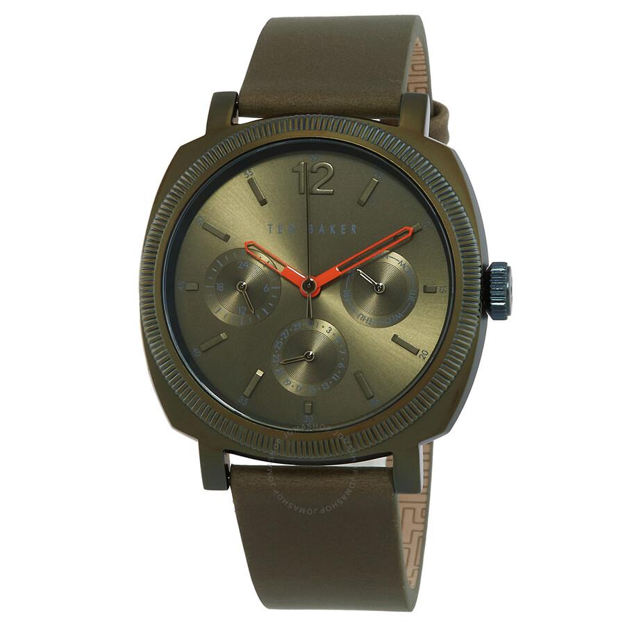 Ted Baker London Caine Multifunction Quartz Green Dial Men's Watch BKPCNF102