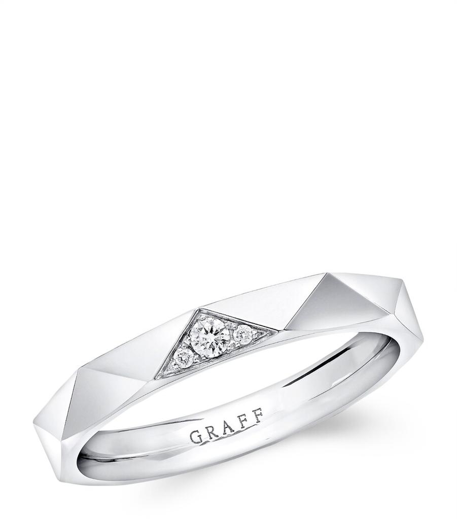 Graff White Gold and Diamond Laurence Graff Signature Ring