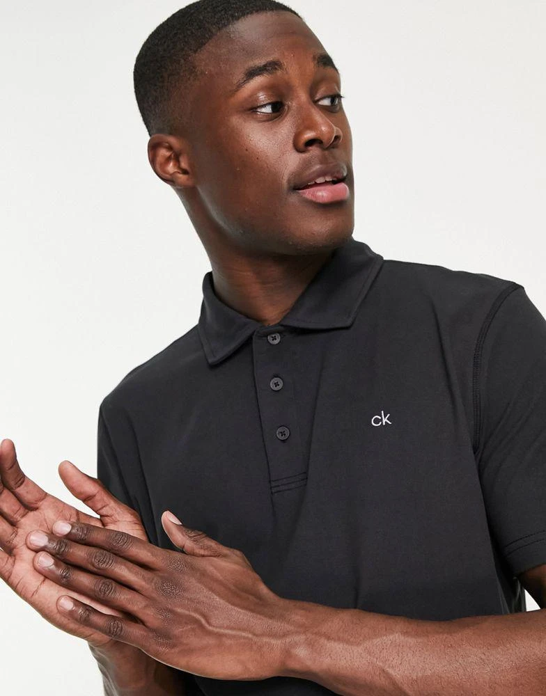 Calvin Klein Golf Calvin Klein Golf Newport polo in black 3