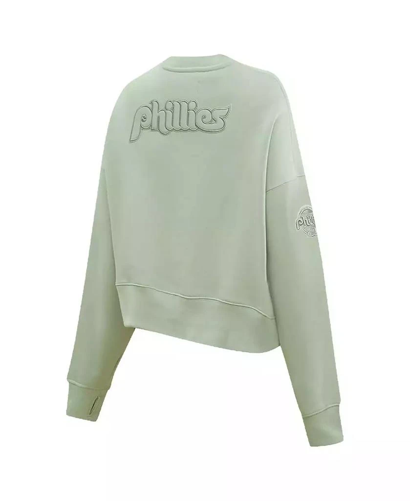 Pro Standard Women's Green Philadelphia Phillies Fleece Pullover Sweatshirt 2