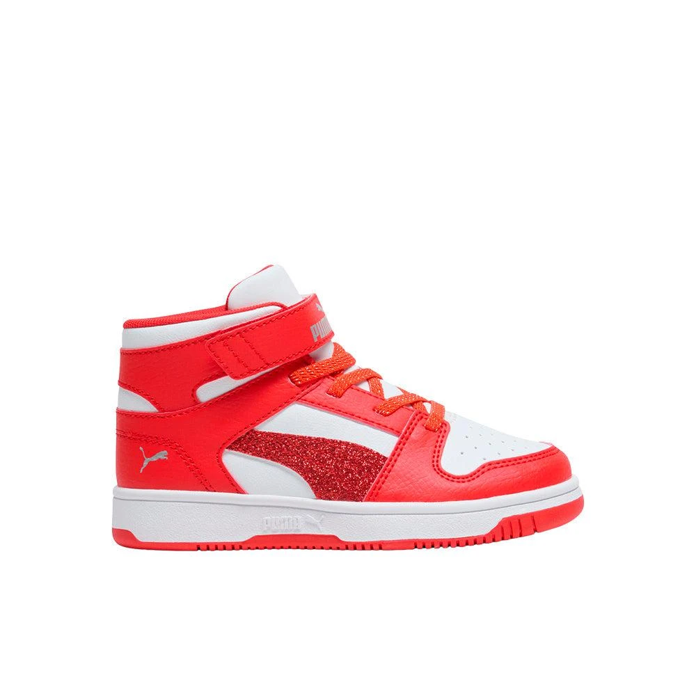 Puma Rebound Layup Holiday V High Top Sneakers (Little Kid)