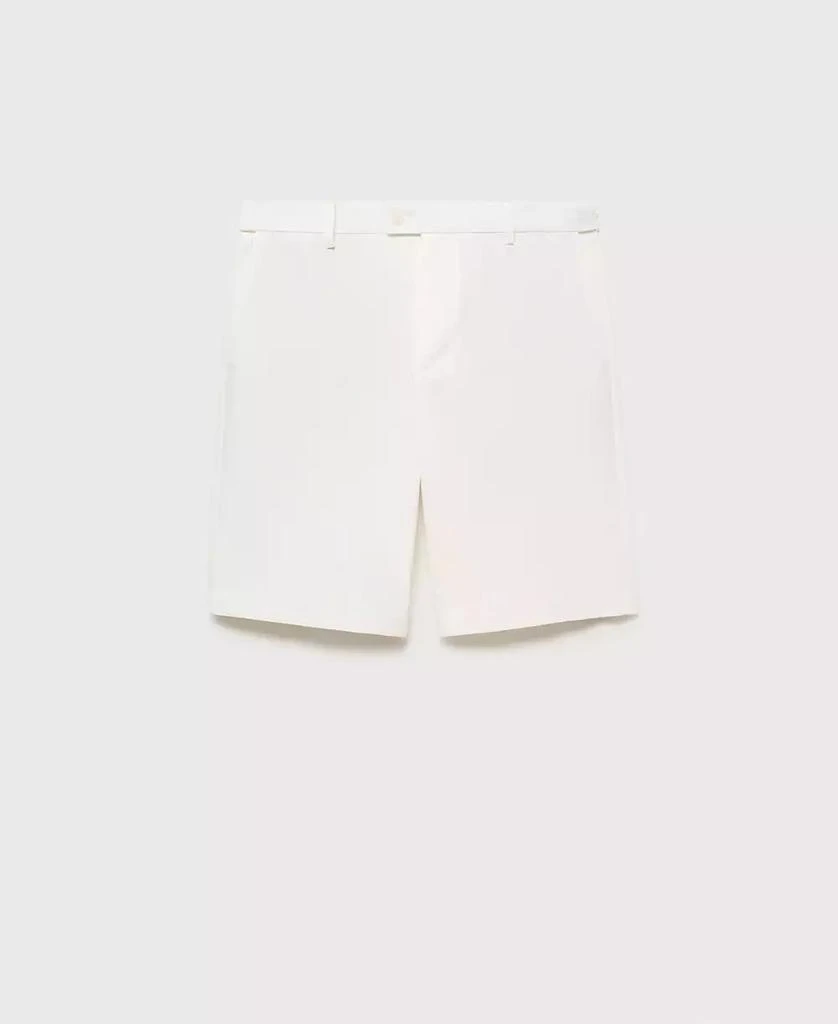 Mango Men's Interior Elastic Strip Cotton Bermuda Shorts 6