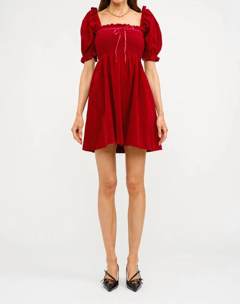 Sofie the Label The Emery Mini Dress In Red 1