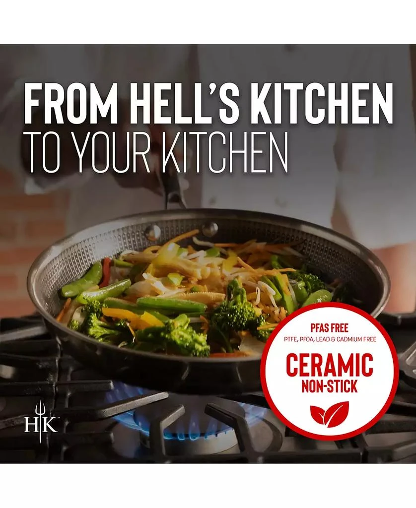 Hell's Kitchen Ceramic Hybrid 5-Pc. Nonstick  Cookware Set 6