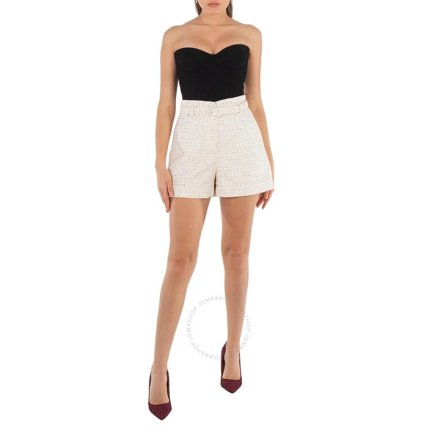 Self Portrait Ladies Cream Boucle Short 1