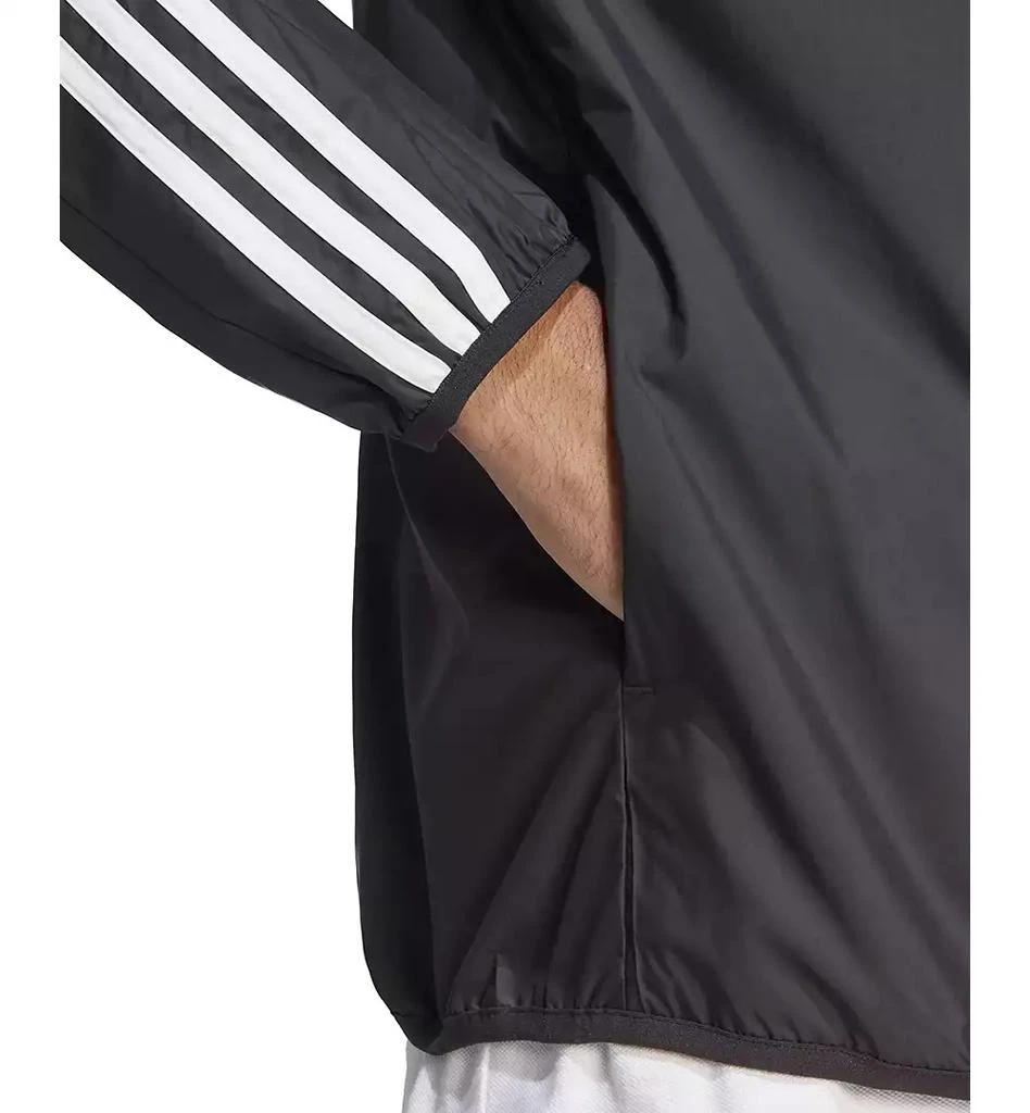 Adidas Men's Essentials Woven Three-Stripes Logo Windbreaker 5