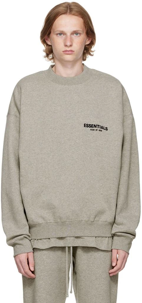 Fear of God ESSENTIALS Gray Crewneck Sweatshirt 1