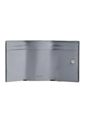Coach Essential Polished Pebble Mini Leather Tri Fold Wallet 3