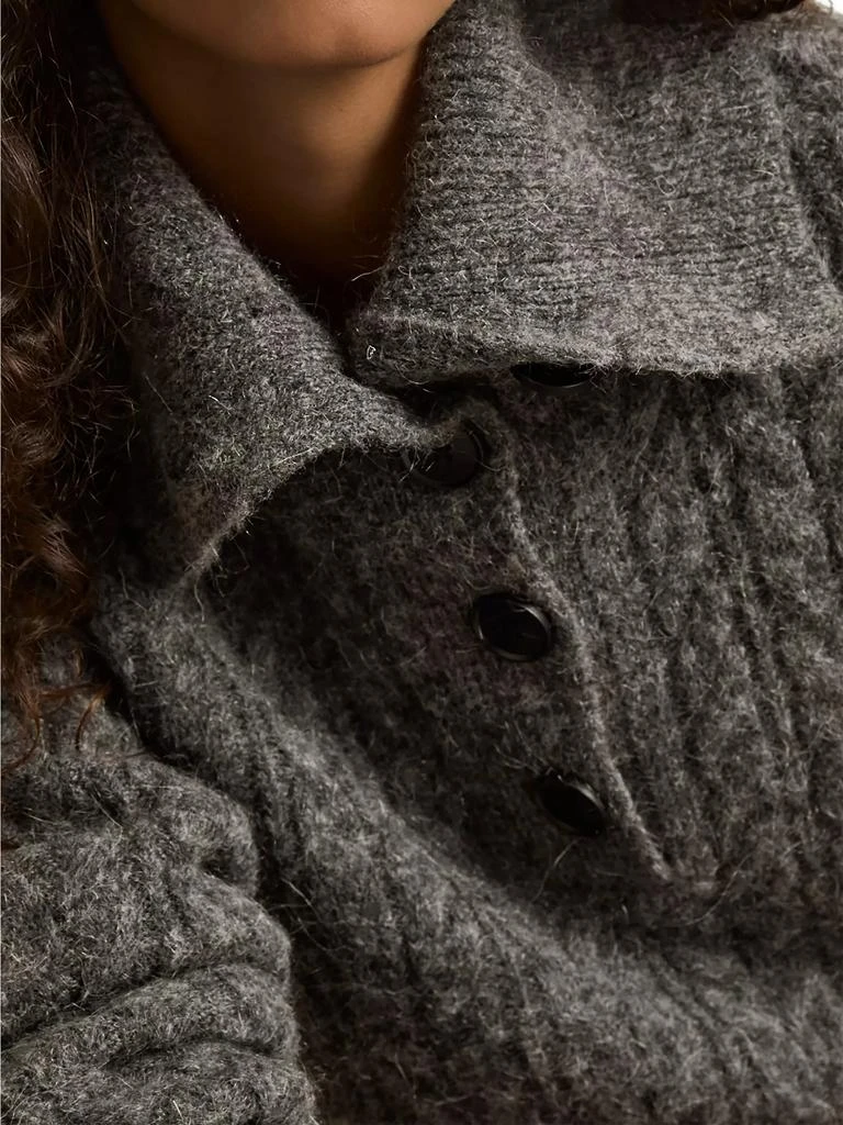 REISS Etta Crop Cable-Knit Sweater 5