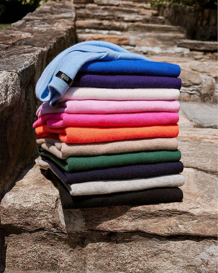AQUA V-Neck Cashmere Sweater - Exclusive 7