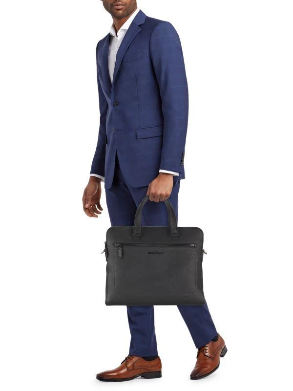 Salvatore Ferragamo ​Leather Luggage Briefcase 5