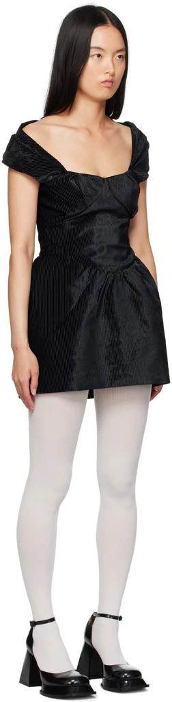 Shushu/Tong Black Sweetheart Neck Minidress 4