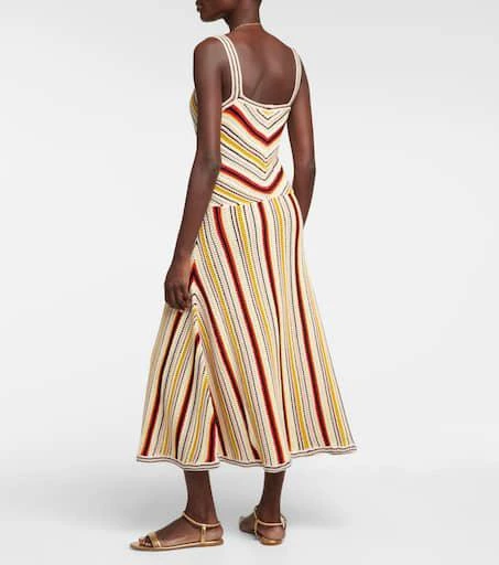 Zimmermann Vitali stripe crochet midi dress 3