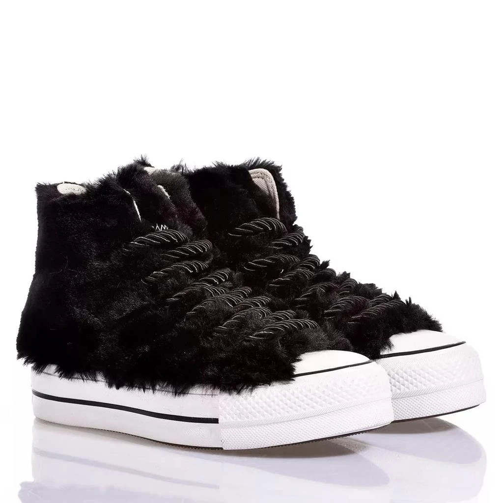 Mimanera Converse Platform Fluffy Black 2