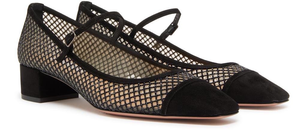 【送料&関税込】Aquazzura Mayor Crystal DA¨colletA¨ Aquazzura Mayor crystals mesh pumps 35 - High Heels