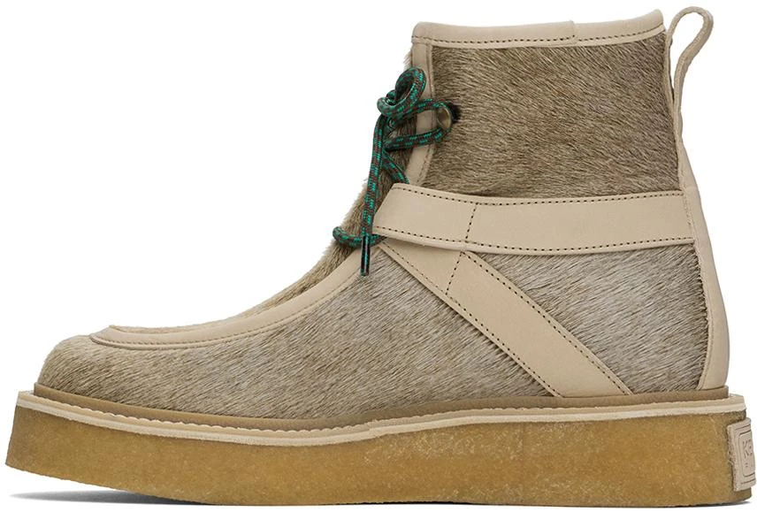 Kenzo Beige Kenzo Paris Yuki Pony Leather Boots 3