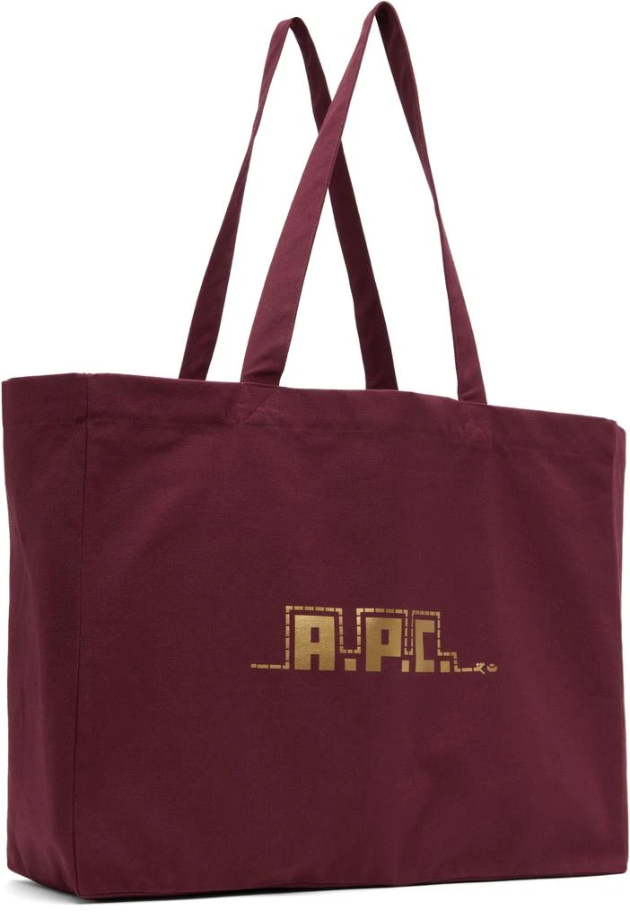 A.P.C. Burgundy Lunar New Year 2025 Diane Shopping Tote 2