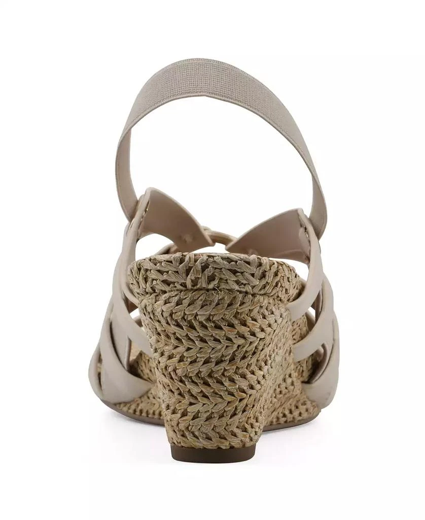 White Mountain Women's Ataps Round Toe Wedge Sandals 3
