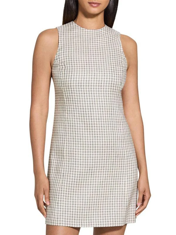 Theory Sleeveless Flare Minidress new arrivals