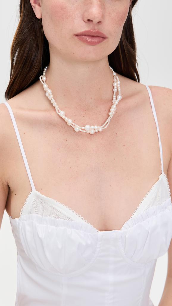 Completedworks Freshwater Pearls Twisted Necklace