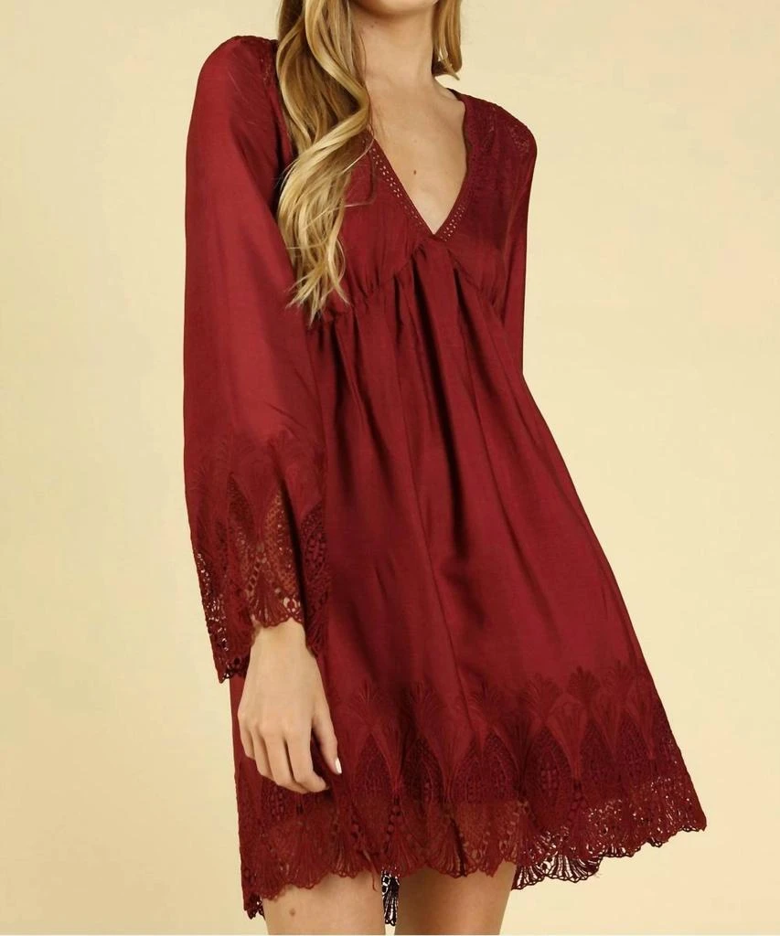 Honey Punch Honey Punch - Heaven's Touch Lace Dress 3