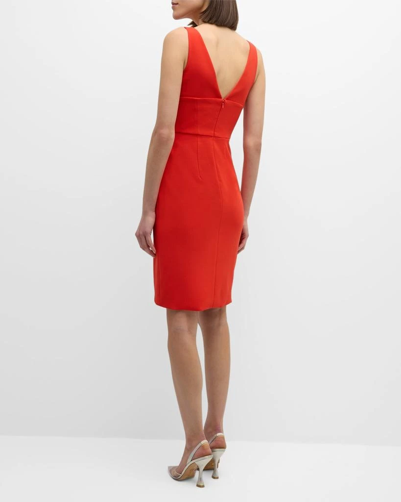 Black Halo Curtis Sleeveless Pleated Tulip Midi Dress 4