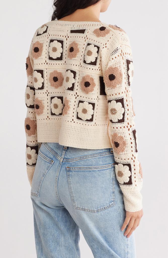 Cotton Emporium Flower Patch Button Front Cardigan