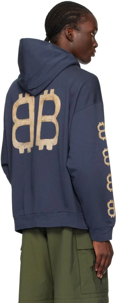 Balenciaga Blue Crypto Hoodie 3