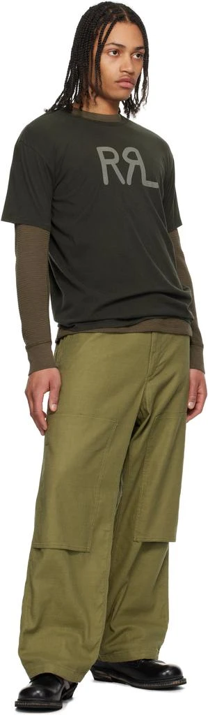 RRL Gray 'RRL' Ranch Logo T-Shirt 4