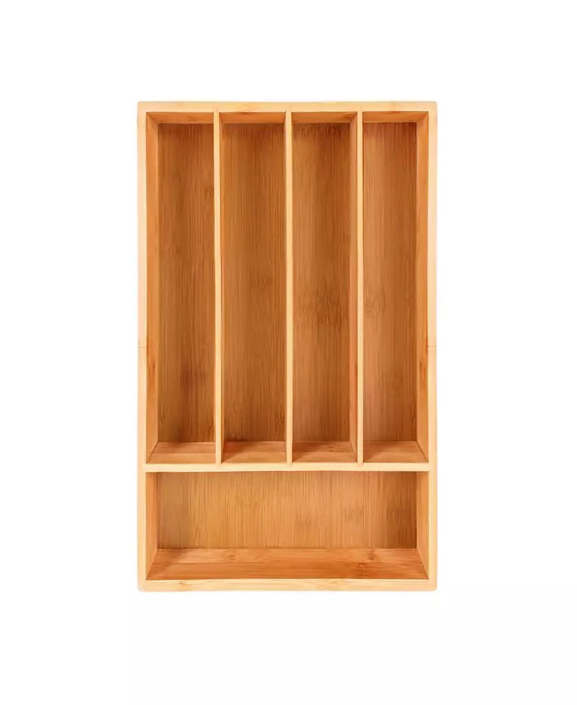 BergHOFF Bamboo 5-Slot Flatware Organizer, 13.5" x 8.25"