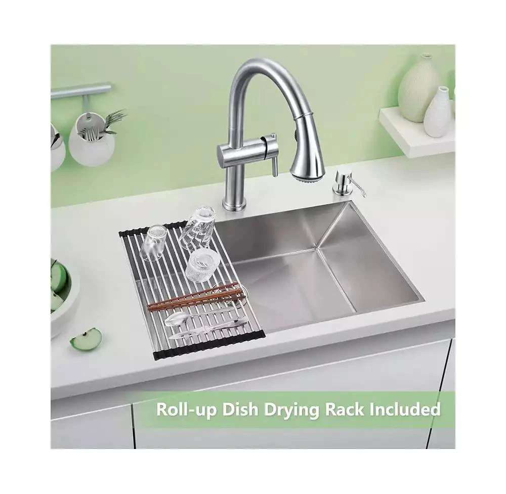 gaomon 30 Inch Kitchen Sink for Single Bowl,Undermount Kitchen Sink Stainless Steel Sink 16 Gauge Kitchen Sinks with Accessories, Easy Drain 2