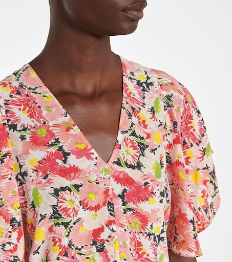 Stella McCartney Floral silk crêpe blouse 4