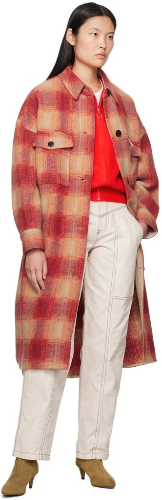 Isabel Marant Orange Fontizi Coat 4